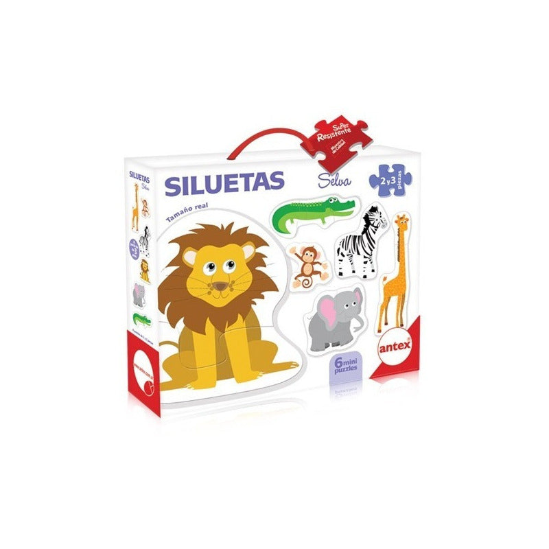 Rompezabezas Siluetas Puzzle Didactico Infantil 3028 Antex