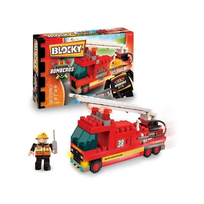 Blocky Bomberos 1 Tipo Rasti Con 70 Piezas 0650 Dimare