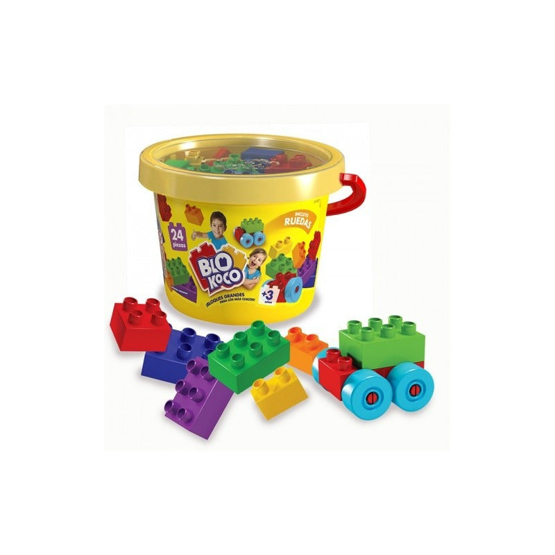 Blokoco Bloques Grandes Tipo Rasti Con 24 Piezas Dimare 0253