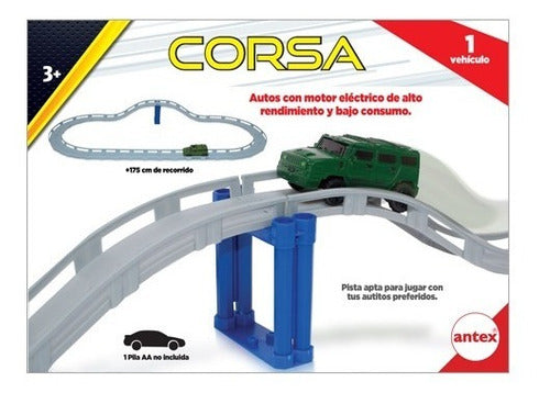 Pista Encastrable Corsa C/auto Con Luz Original Antex 4065