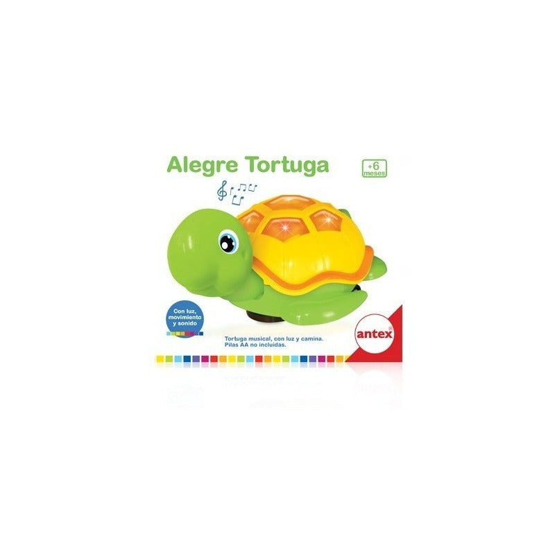 Tortuga Musical Con Luz Y Movimiento Original Antex