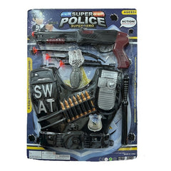 Kit de policía c/mochila y accesorios Power Action Police - Superjuguete  Montoro