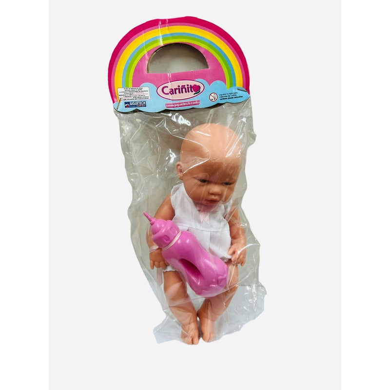 Muñeca Bebote Mi Nenito Con Enterito Y Mamadera Cariñito 290