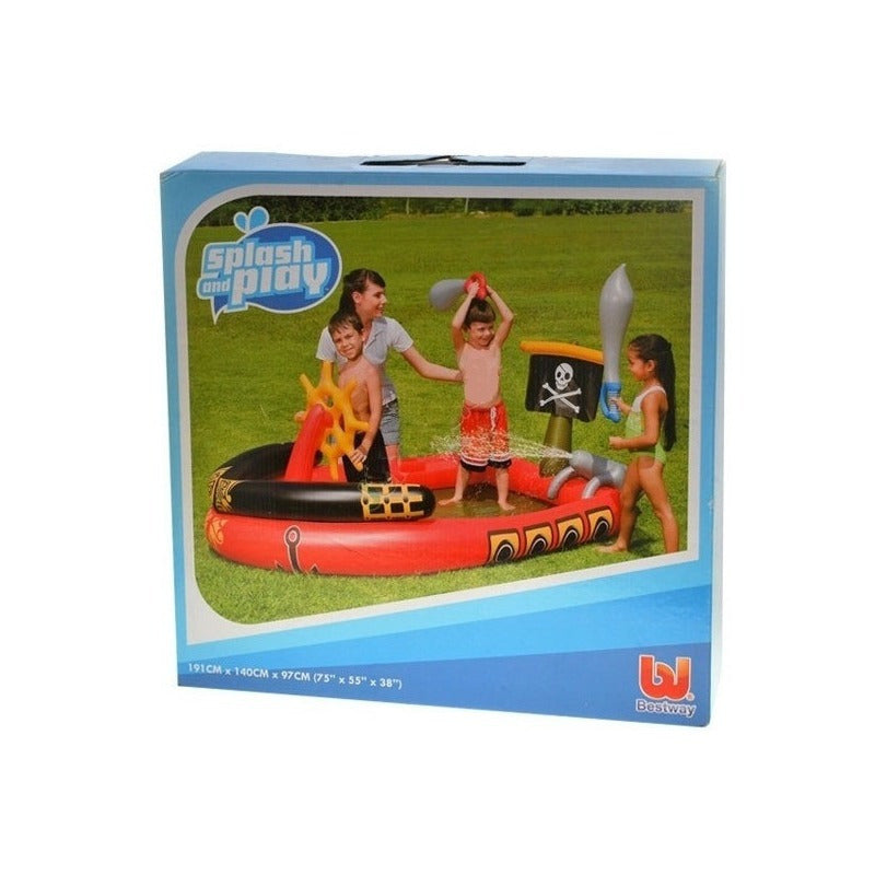 Pileta Centro De Juegos Pelotero Piratas Para Jugar Bestway