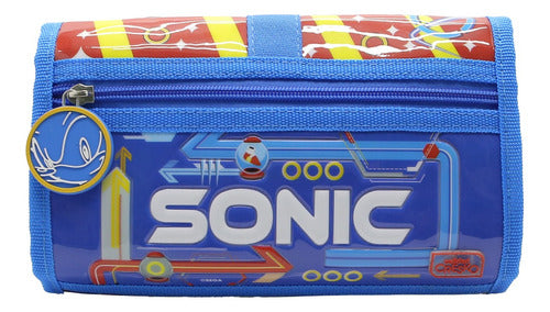Cartuchera Sonic Desplegable So222 Original Cresko