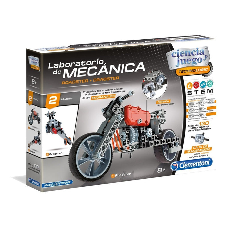 Laboratorio Mecánica Moto Roadster Ciencia Clementoni Ft703