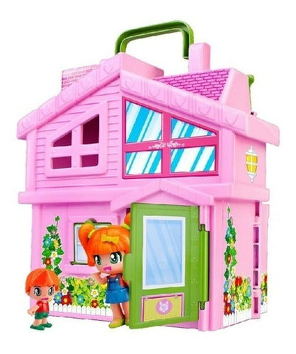 Pinypon Playset Maletin Casa Rosa C/accesorios Orig 17012
