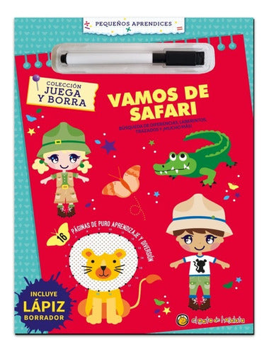 Vamos Al Safari Juega Y Borra Libro Para Niños 3179
