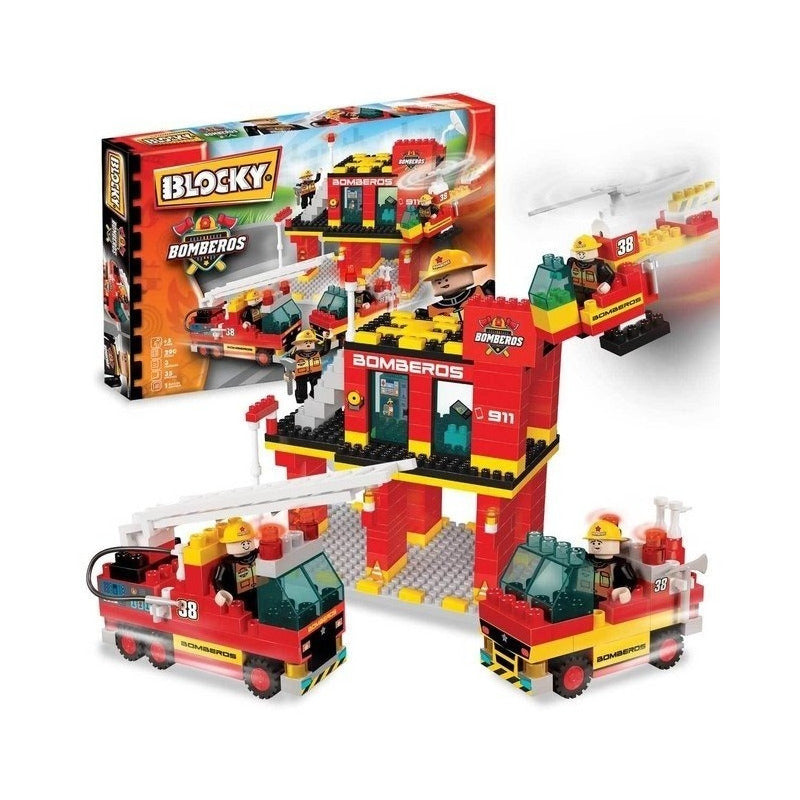 Blocky Bomberos 3 Tipo Rasti Con 290 Piezas 0652 Dimare