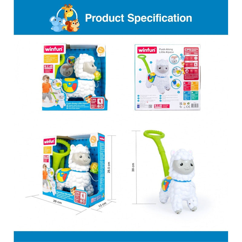 Caminador Arrastre Pequeña Alpaca Para Empujar Winfun 0757