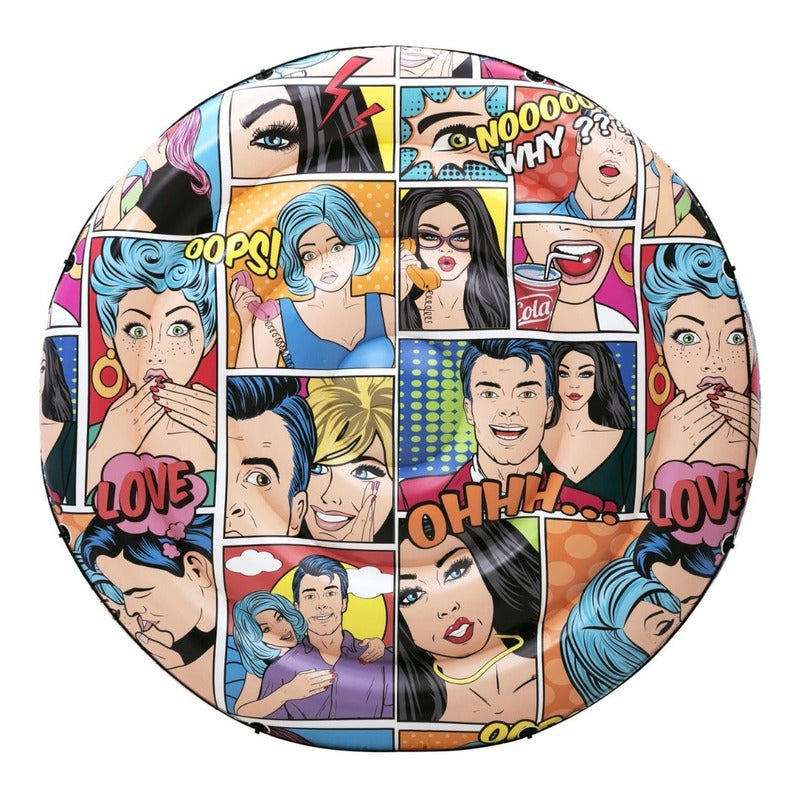 Colchoneta Inflable Modelo Pop Art 188cm Bestway 43264