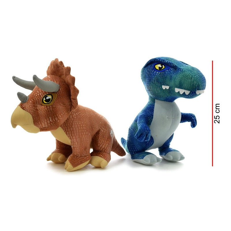 Peluche Jurassic World Dinosaurios Con Sonido 24cm Jw016