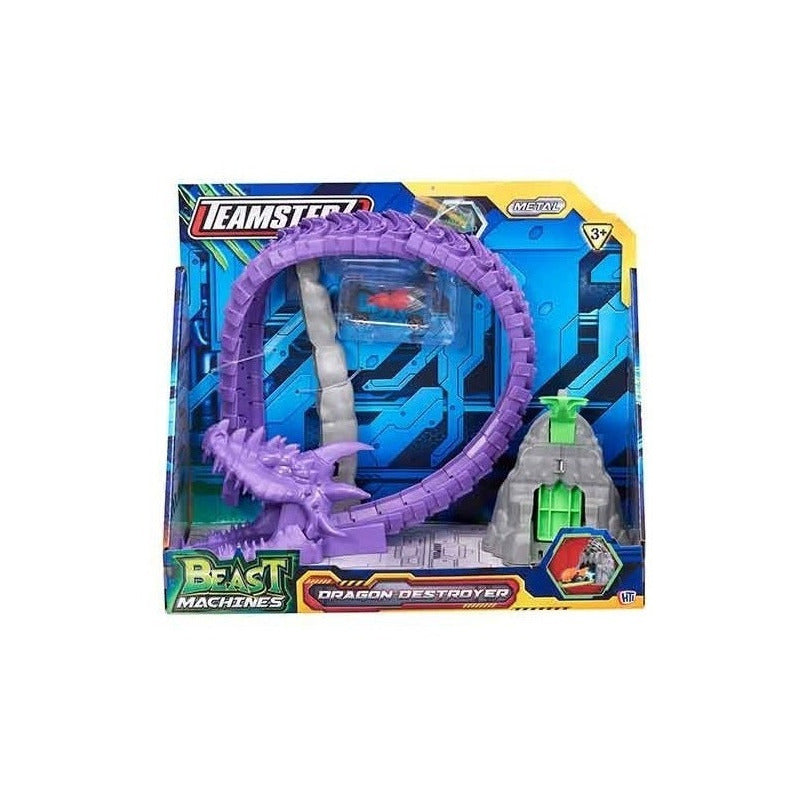 Pista De Autos Dragon Destroyer Con 1 Auto Teamsterz 14147
