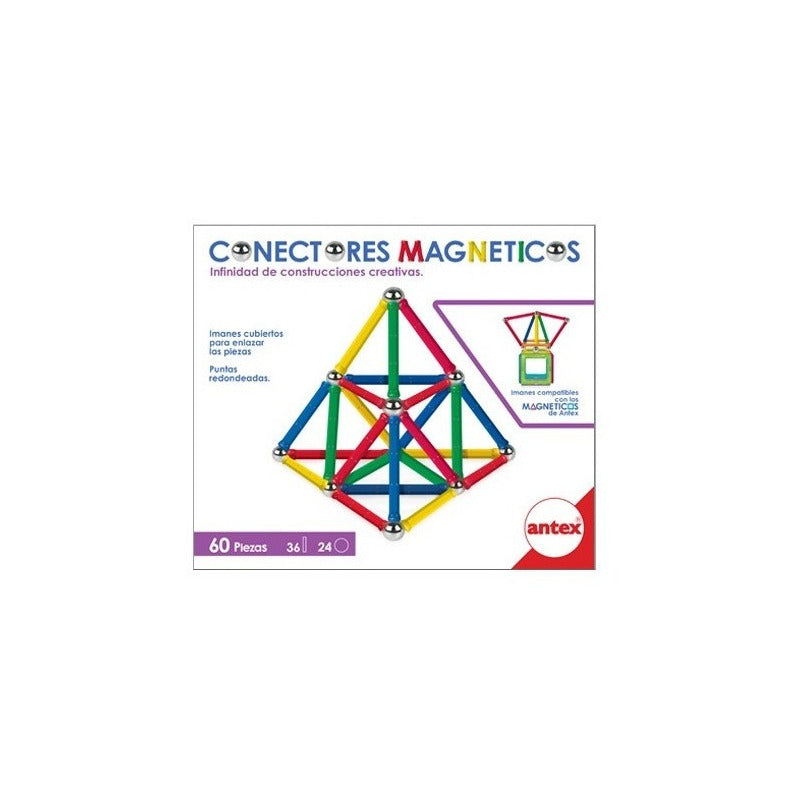Magneticos Set Construcciones Creativas 60 Piezas Antex 1264
