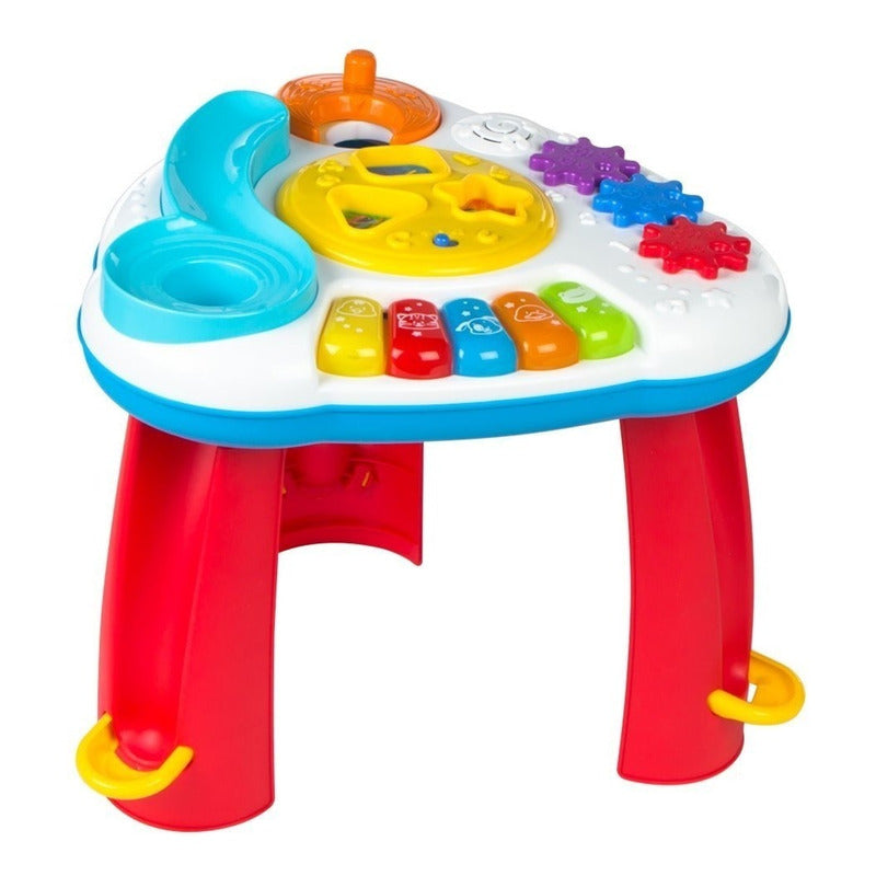  PLAY Mesa de actividades para bebés y mesa de aprendizaje, 7 en  1, juego de mesa de actividades para niños, juguete educativo temprano, mesa  musical y mesa de bloques, juguetes para