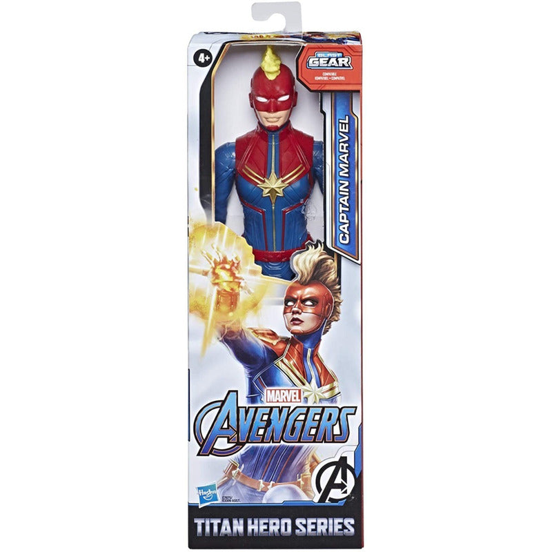 Muñeco Avengers Capitana Marvel 30cm Titan Hero E3309 Hasbro