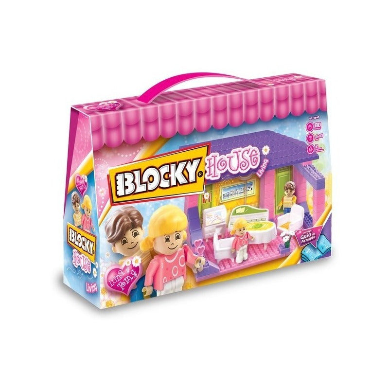 Blocky House Living Con 80 Piezas Original Dimare