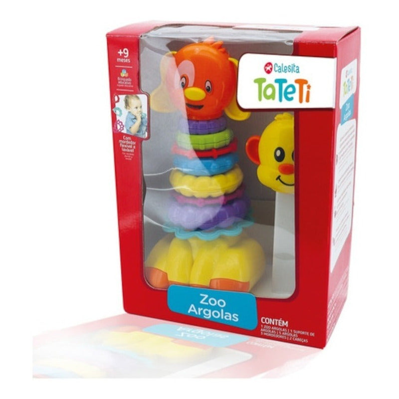 Zoo Argollas Juego Didactico Encastre Mordillo 866 Calesita