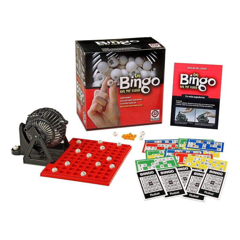 Juego Doble De Bingo Y Loteria Familiar Original De Ruibal