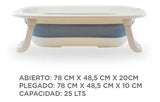 Bañadera Plastica Azul Plegable 25 Litros Ok Baby Okbb0275