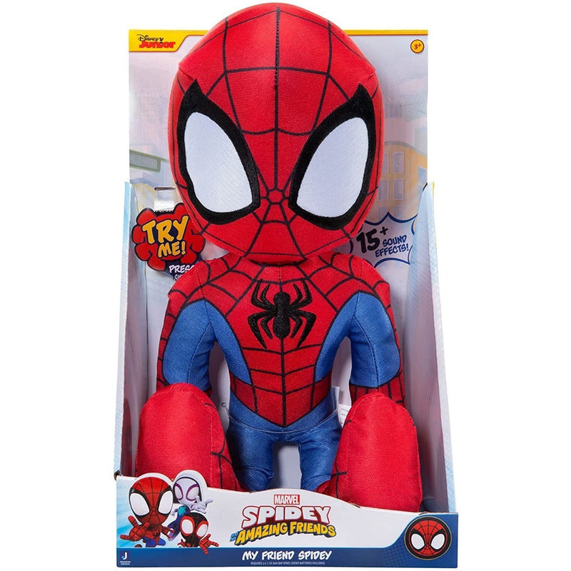 Spidey Y Sus Amigos Muñeco Tela C/sonido 40cm Orig. Snf0006