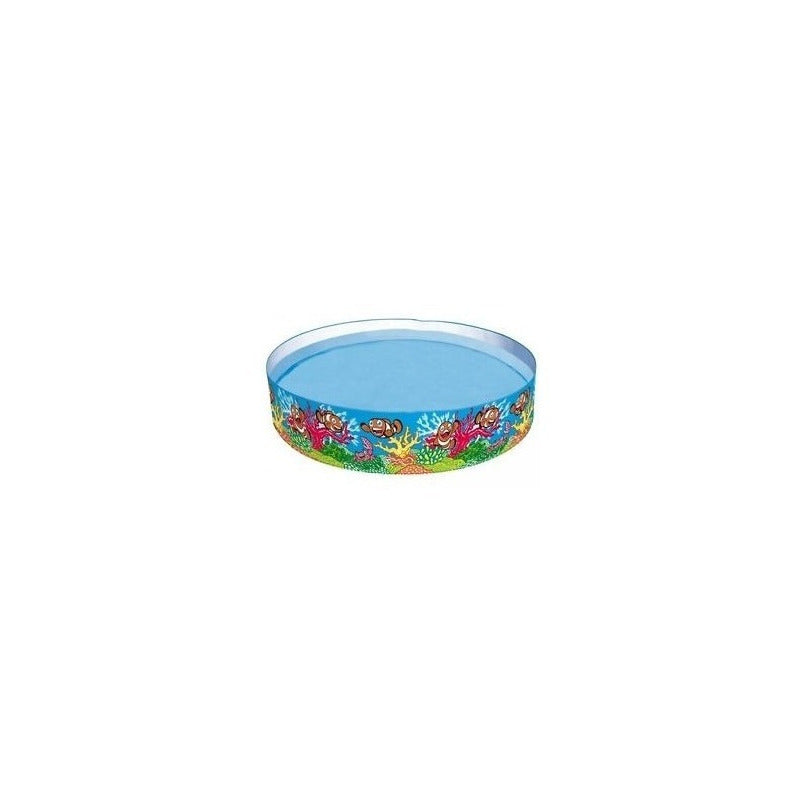 Pileta Rigida Pvc Redonda Motivo Peces 183x38cm Bestway