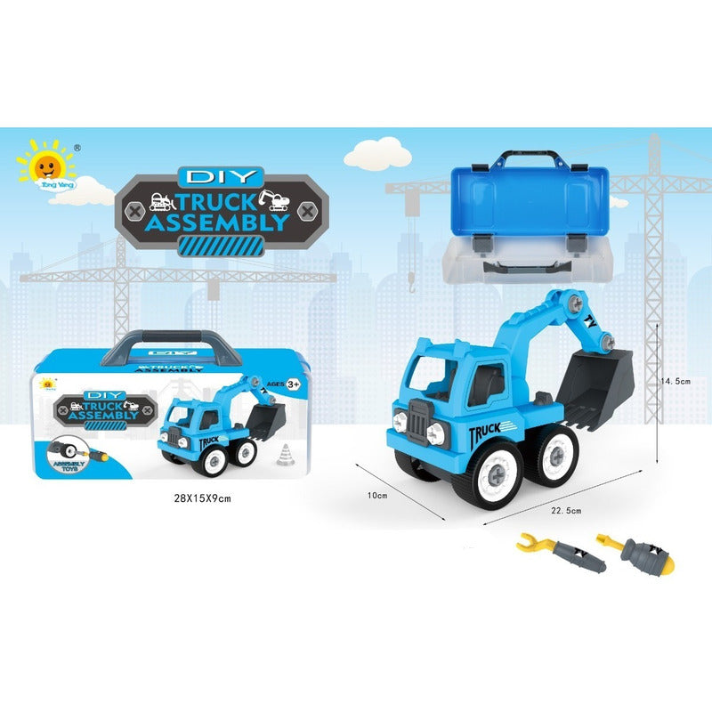 Camion Pala En Valija Set Para Armar Y Desarmar Diy Ik0068