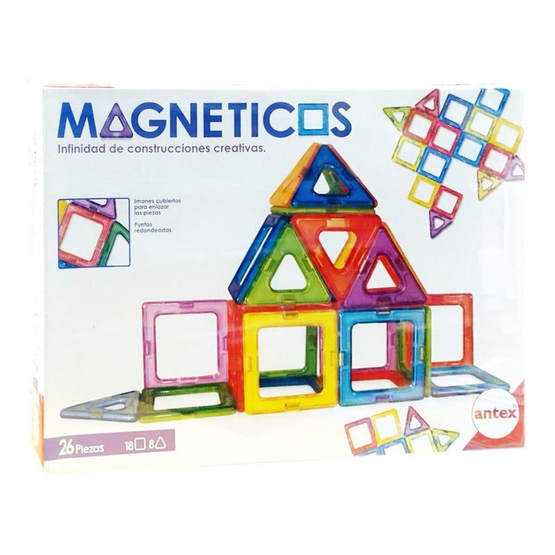 Magneticos Set Contrucciones Creativas 26 Piezas Antex 1261