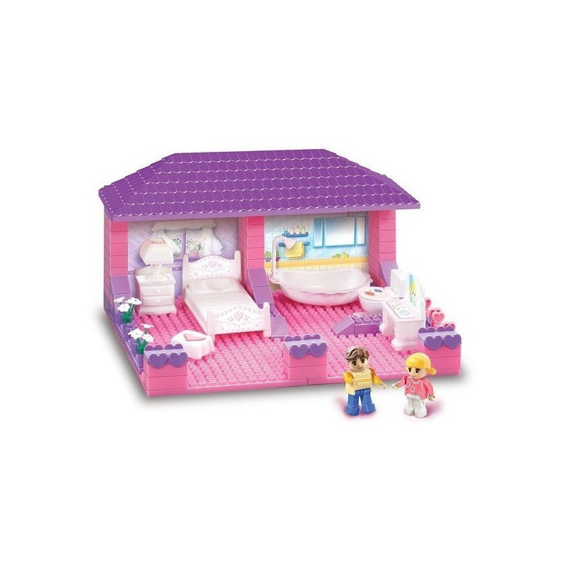 Blocky House Dormitorio Y Baaño Con 90 Piezas Original Dimare