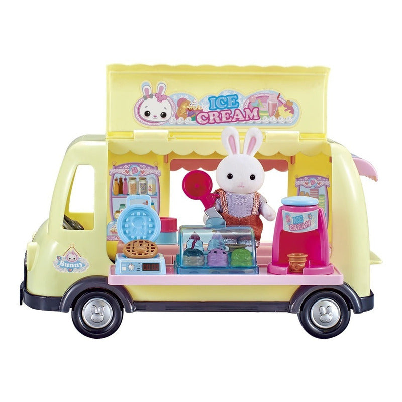 Bunny Boutique Set Food Truck Con Conejita Ditoys 2414