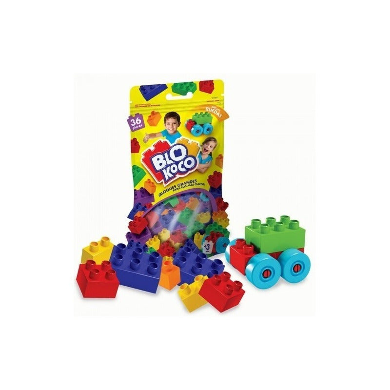 Blokoco Bloques Grandes Tipo Rasti Con 36 Piezas Dimare