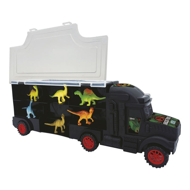 Jurassic Truck Camion Transporte Con 6 Dinos Ditoys 2440