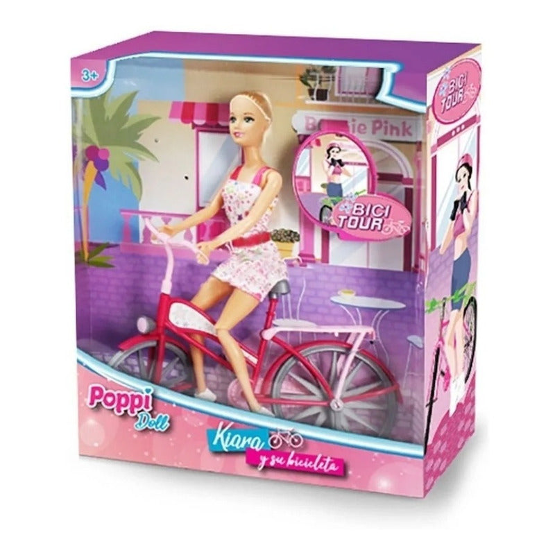 Muñeca Poppi Doll Kiara Y Su Bicicleta B111