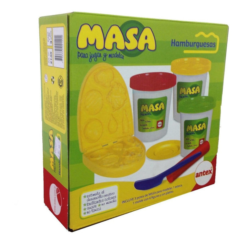 Masa Para Moldear Modelo Hamburguesas Original Antex