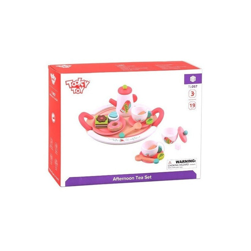 Set De Te Piezas Madera Tooky Toy Ft731