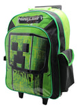 Mochila Con Carro Minecraft Mi310 Original 18''