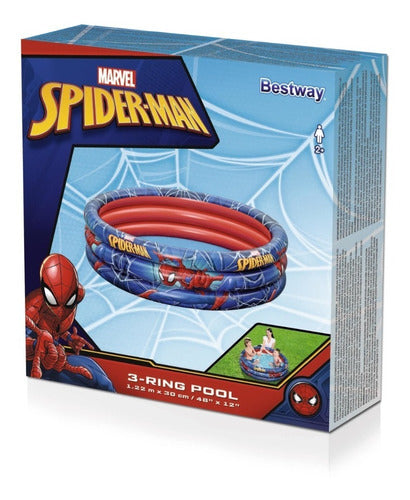 Pileta Inflable Redonda Spiderman 122x30cm Bestway 98018