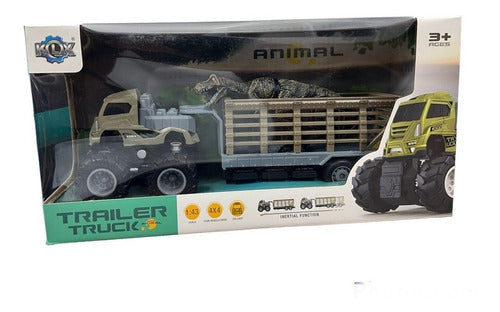 Camion De Traslado Con Jaula Y Dinosaurio 7374 Personaje Surtido