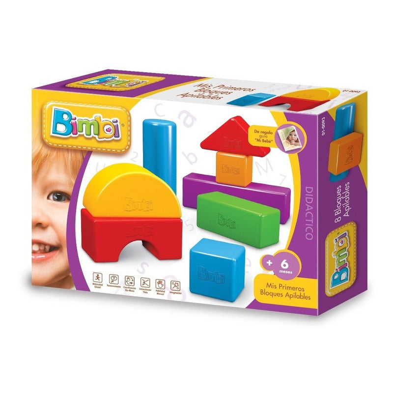 Bimbi Mis Primeros Bloques Para Bebe De 8 Bloques
