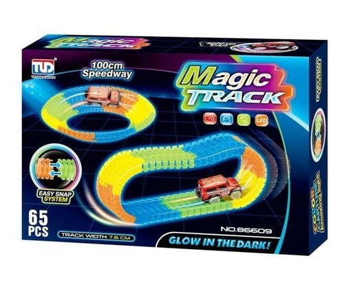 Magic Track Pista Flexible Encastrable Auto C/luz 4016
