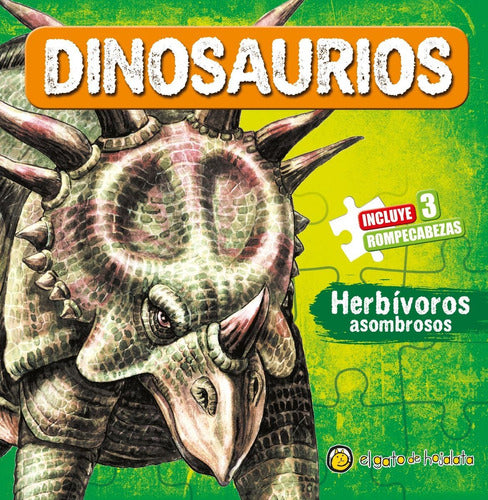 Dinosaurios Herbivoros Rompecabezas Libro Para Niños 2890