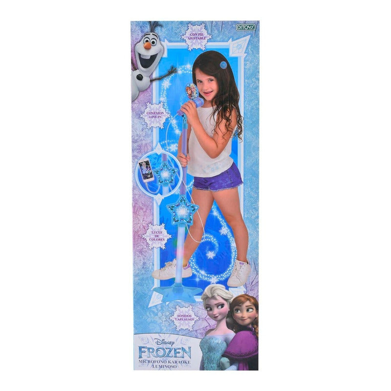 Microfono Frozen Karaoke Disney Original Ditoys 2332