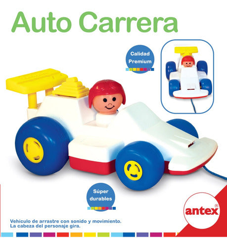 Auto De Carrera Con Figura Original Antex 2288