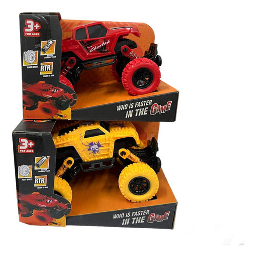 Auto A Friccion 4x4 Ruedas De Goma 12cm 54409