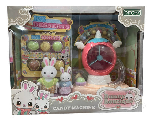 Bunny Boutique Set Candy Machine Con Conejita Ditoys 2551