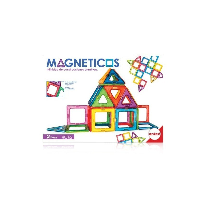 Magneticos Set Contrucciones Creativas 26 Piezas Antex 1261