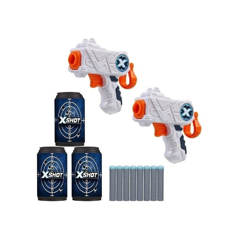 Pistola X-shot Lanza Dardos Double Micro 24mts Original Zuru