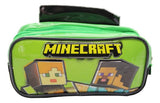 Cartuchera Escolar Minecraft Build Color Verde Liso
