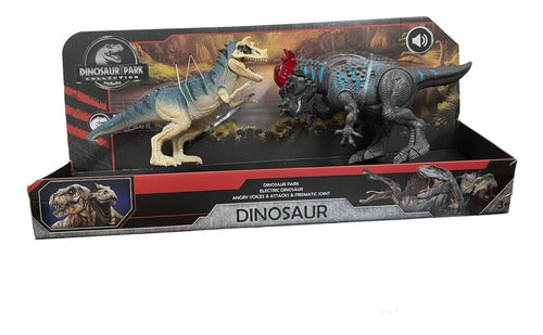 Dinosauriossetx2 Con Sonido 22cm Dinosaur Park 7328