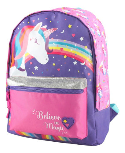 Mochila De Espalda Unicornio 17'' Wabro 11054